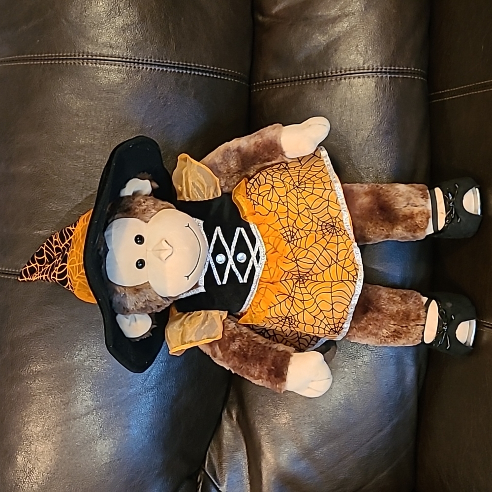 2012 Build-a-Bear Monkey in Halloween Witch Costume Excelllent
